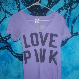 Victoria's secret pink low cut t-shirt